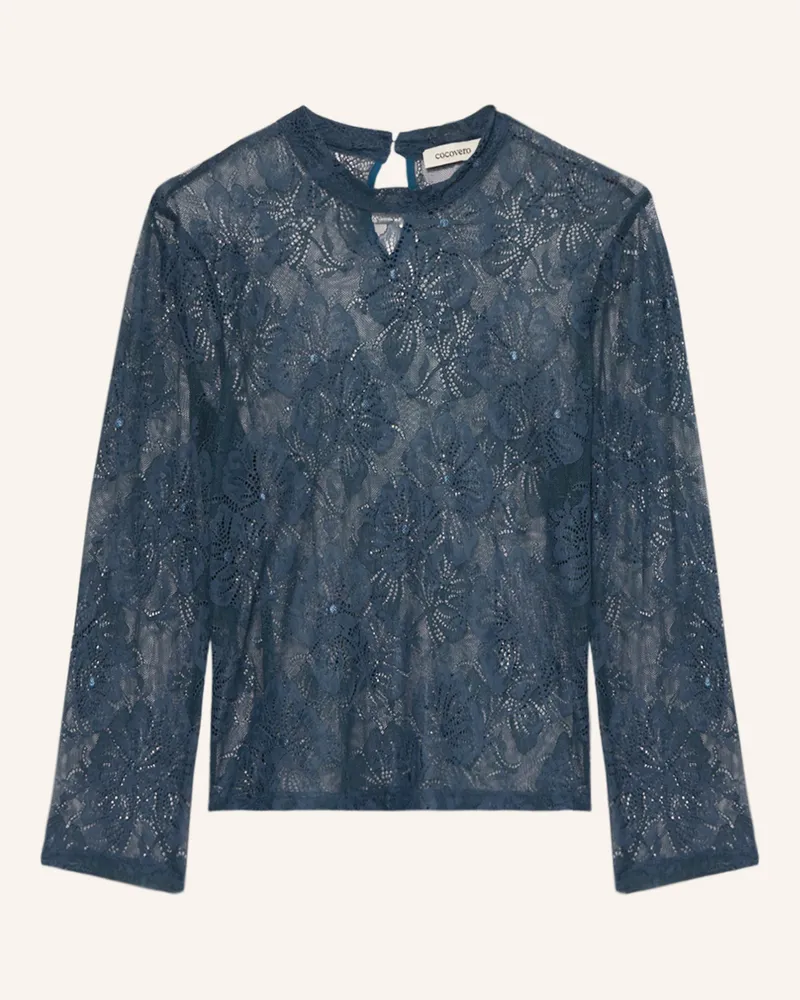 CocoVero Trachtenbluse Emilia gruen Dunkelblau