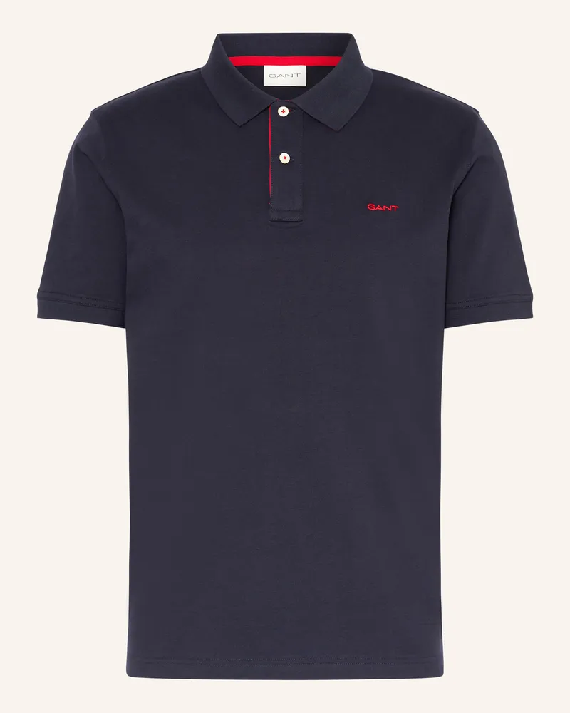 Gant Piqué-Poloshirt blau Dunkelblau