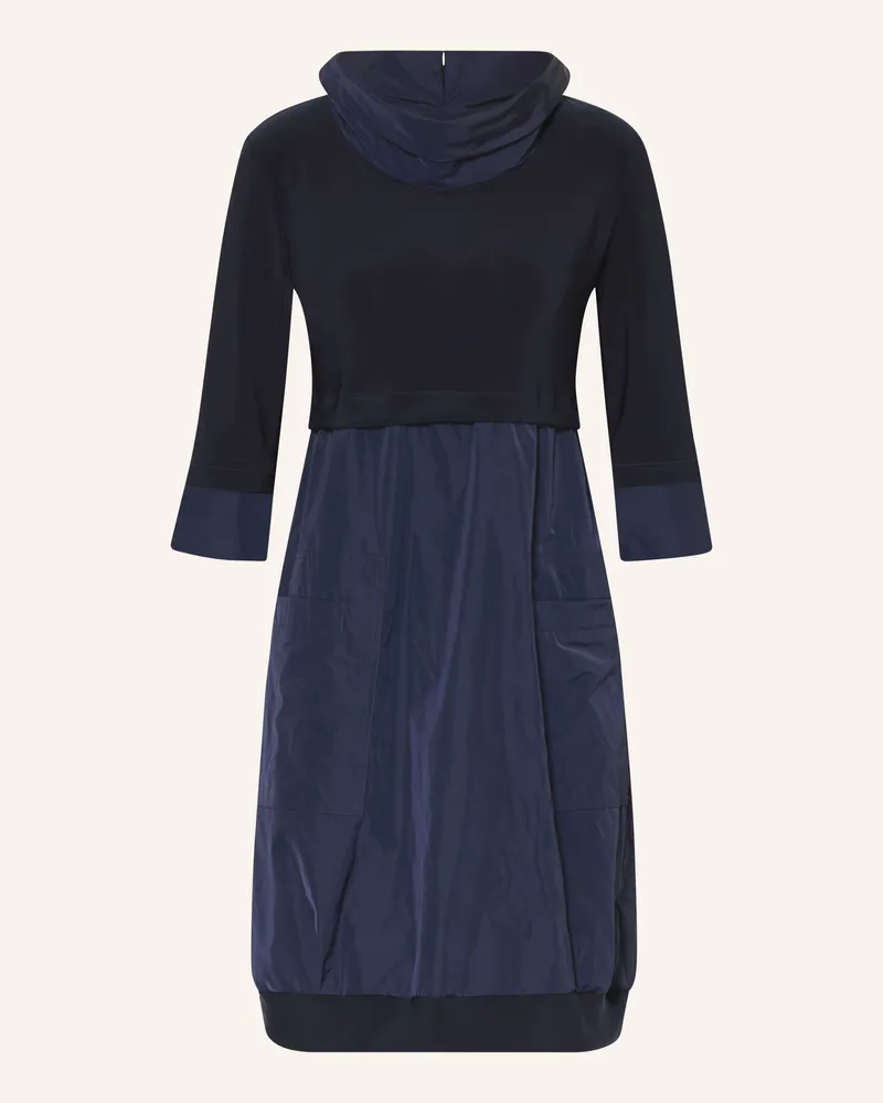 Joseph Ribkoff Kleid Mit 3/4-Arm Im Materialmix blau Dunkelblau