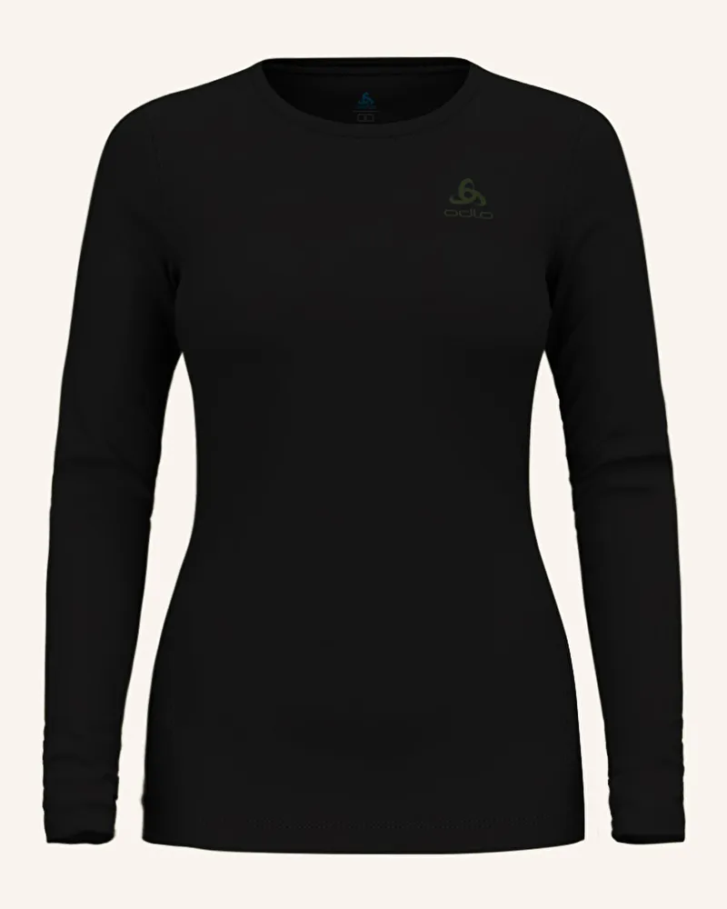 Odlo Funktionswäsche-Shirt Natural Merino 260 Aus Merinowolle schwarz Schwarz