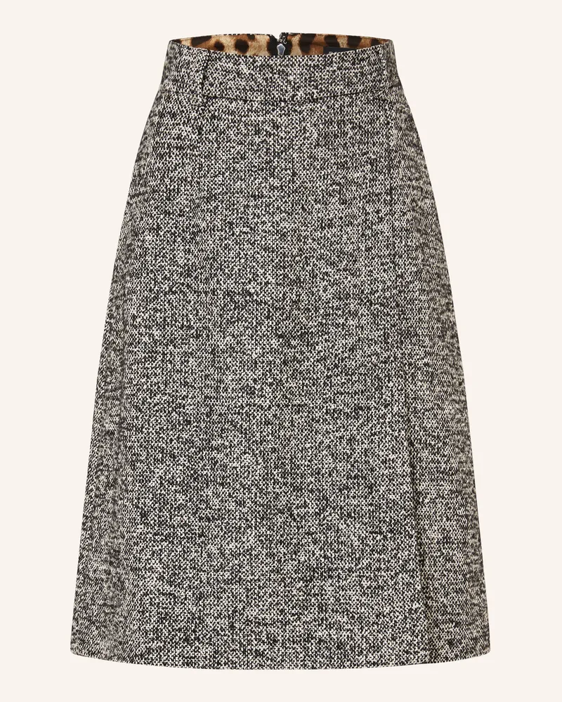 Dolce & Gabbana Tweed-Rock grau Schwarz