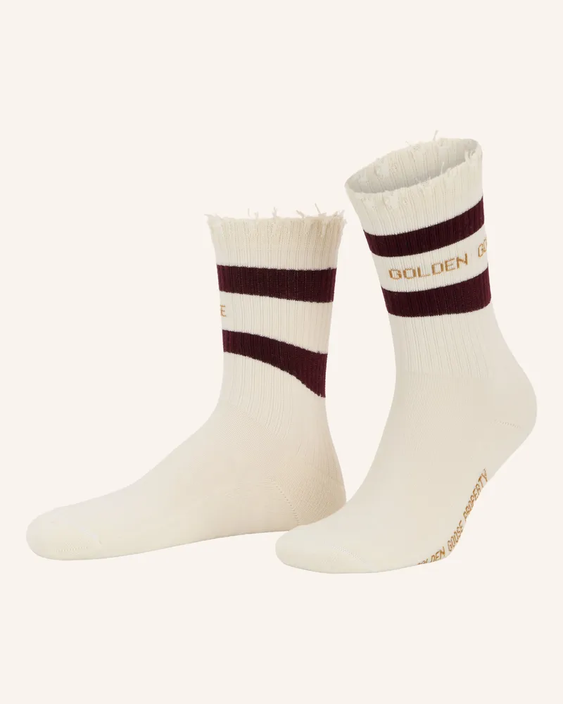 Golden Goose Socken weiss Creme