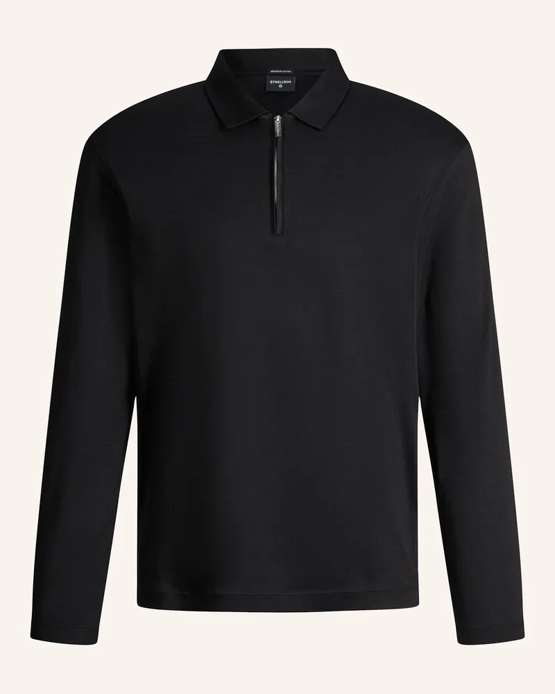 Strellson Polo-Longsleeve schwarz Schwarz
