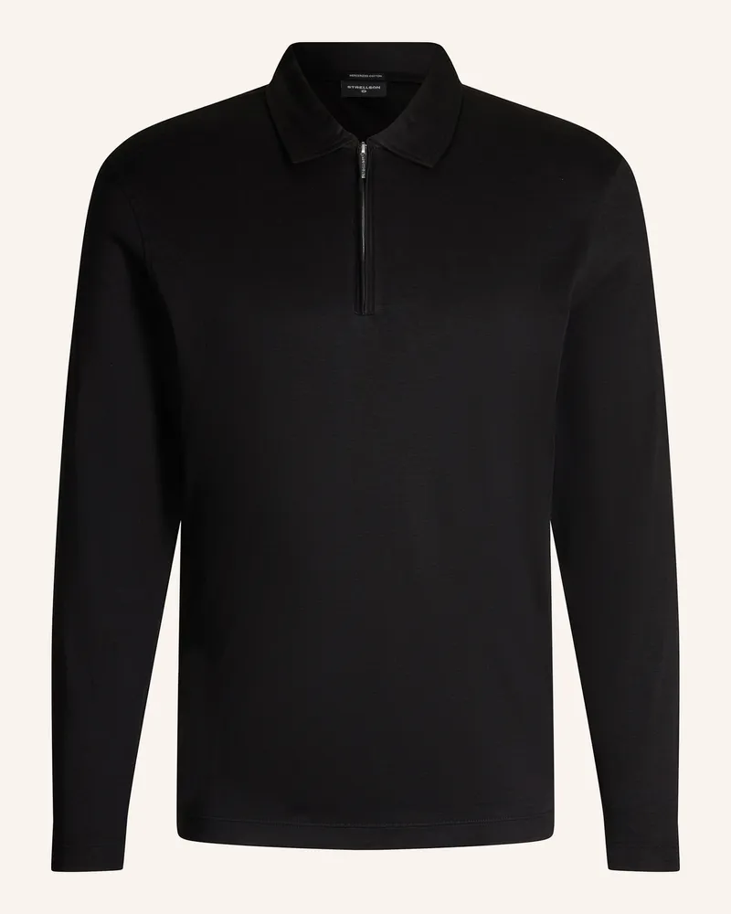 Strellson Polo-Longsleeve schwarz Schwarz