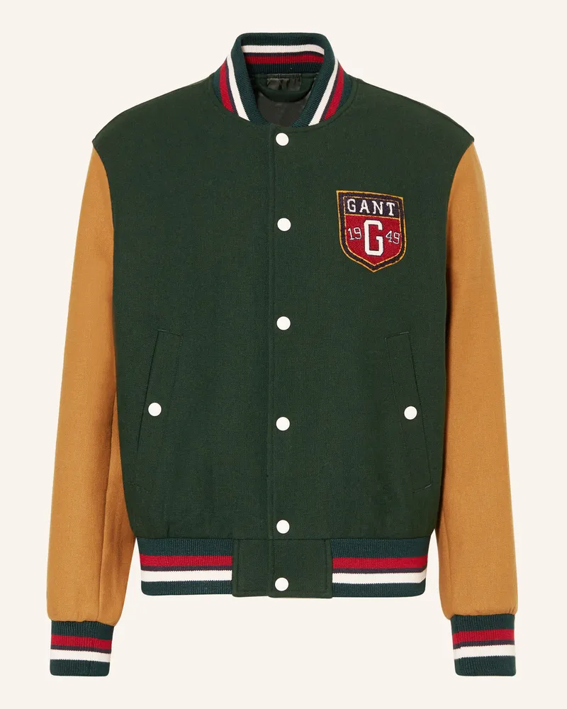 Gant College-Jacke Dunkelgrün