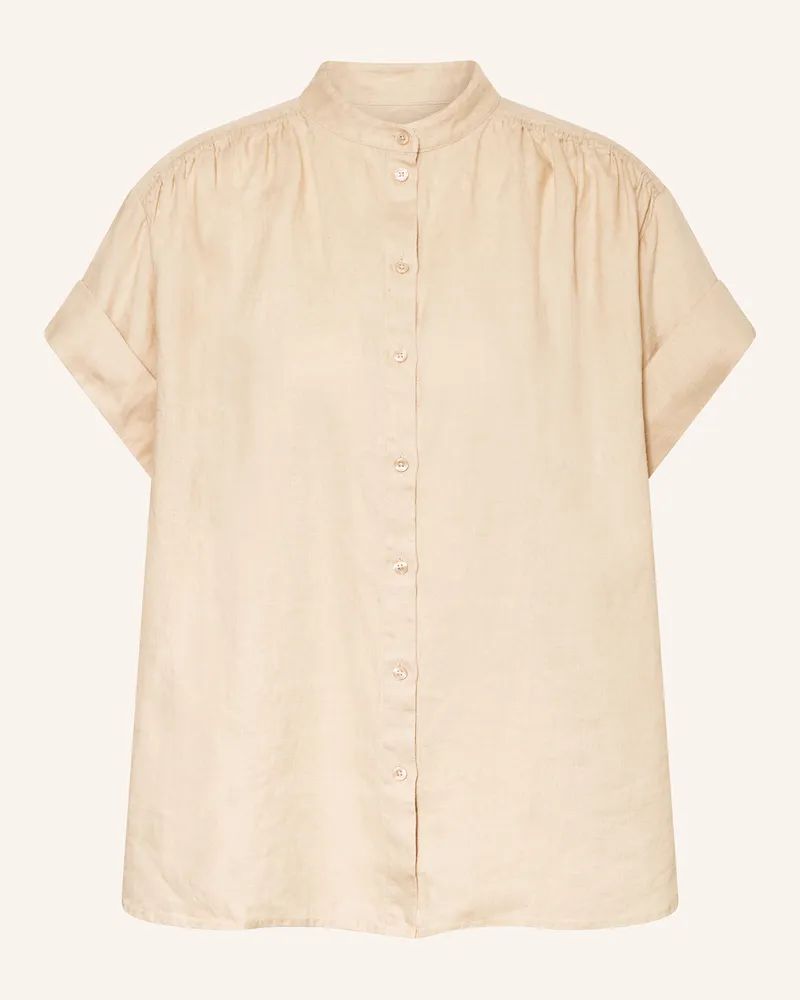 HUGO BOSS Leinenbluse BOLEANA Creme