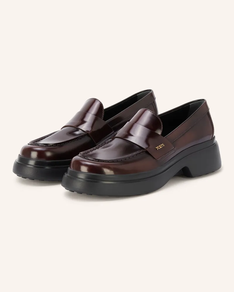 TOD'S Loafer rot Dunkelrot