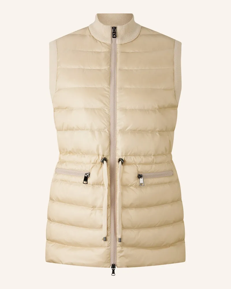 Bogner Daunenweste ARINA im Materialmix Beige