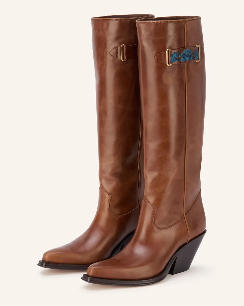 Chloé Stiefel Azelan braun 26o