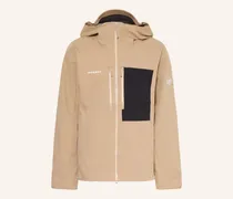 Hardshell-Skijacke Stoney beige