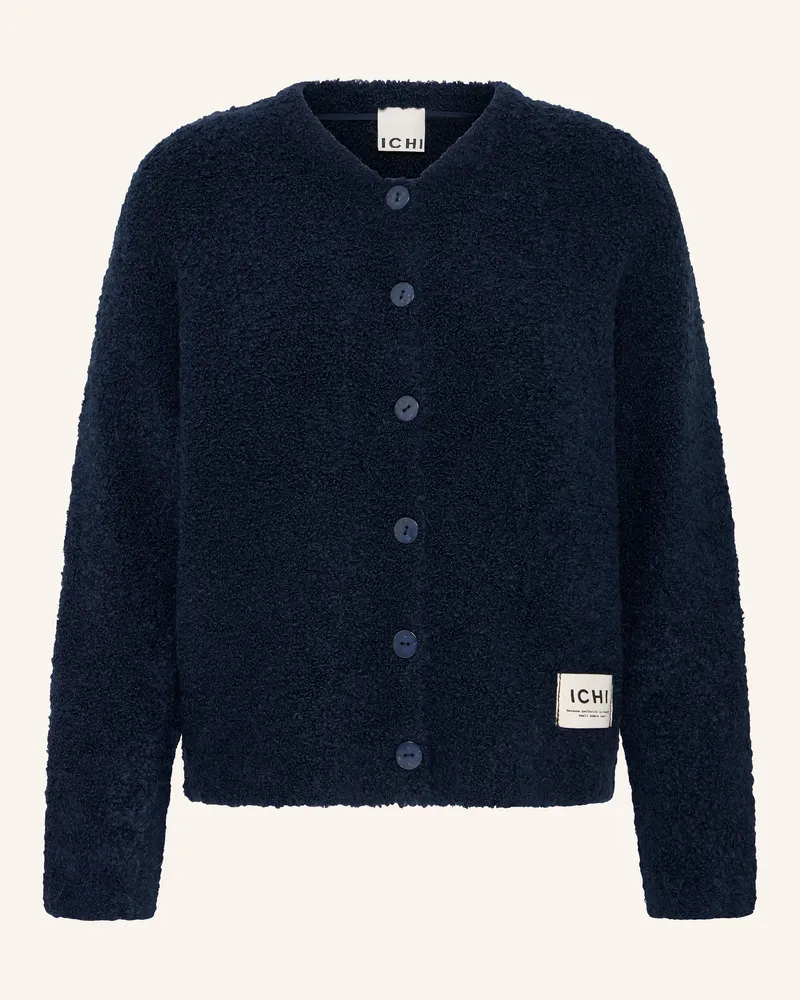 ICHI Strickjacke Ihsarisa blau Dunkelblau