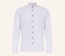 Trachtenhemd Slim Fit Mit Stehkragen weiss