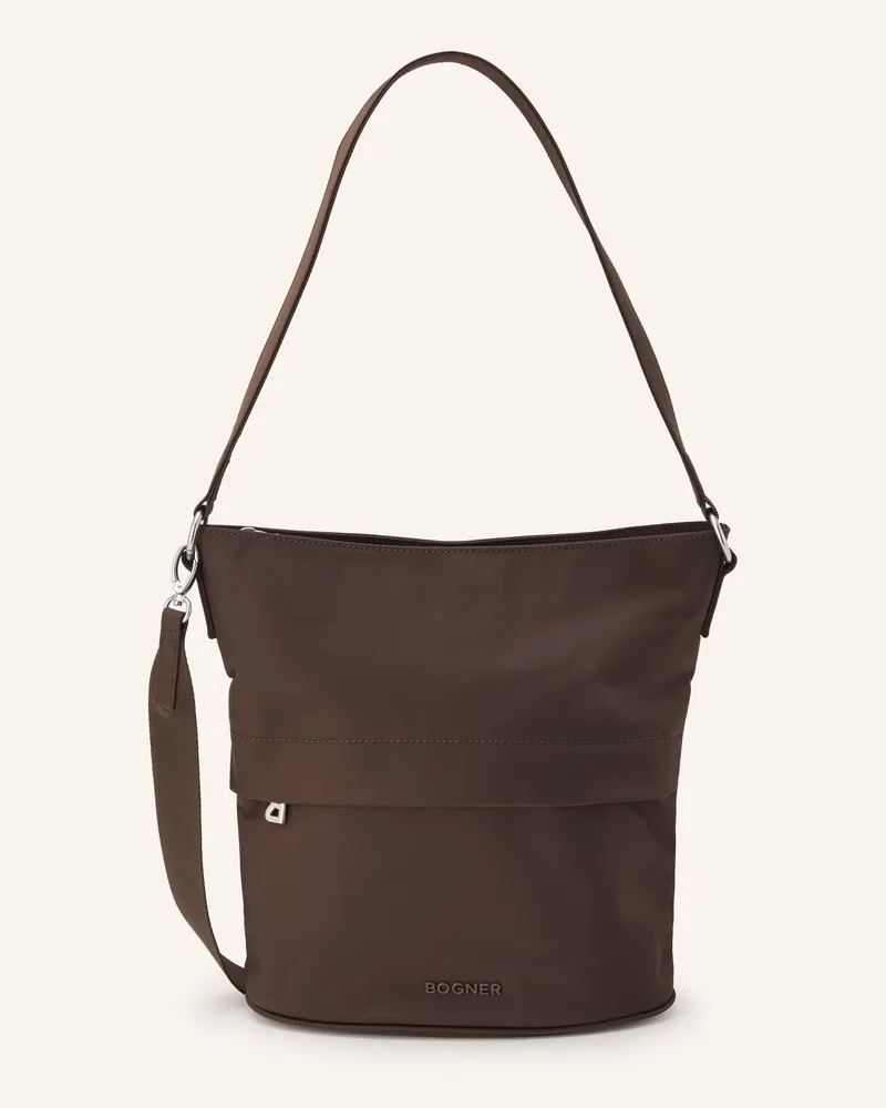 Bogner Schultertasche braun Dunkelbraun