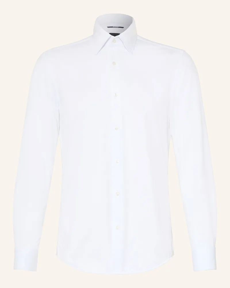 HUGO BOSS Hemd Hank Slim Fit weiss Weiss