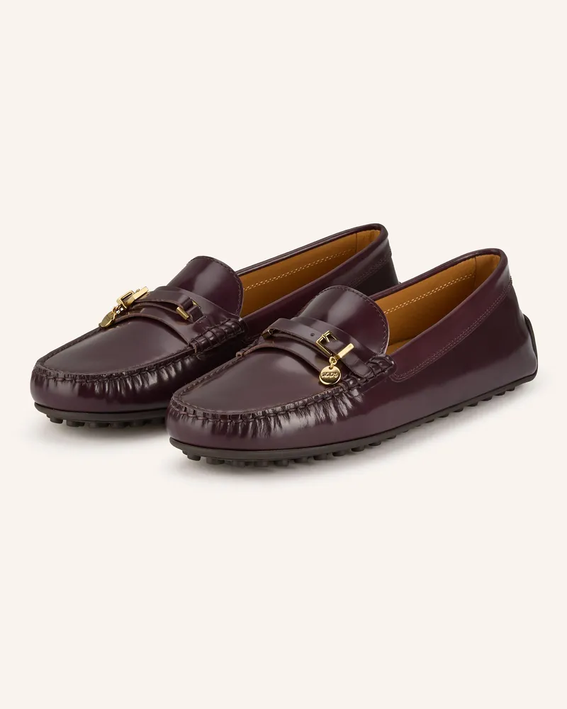 TOD'S Mokassins rot Dunkelrot