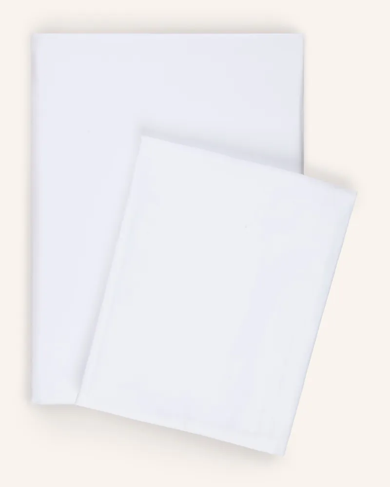 elegante Bettwäsche Simple weiss Weiss