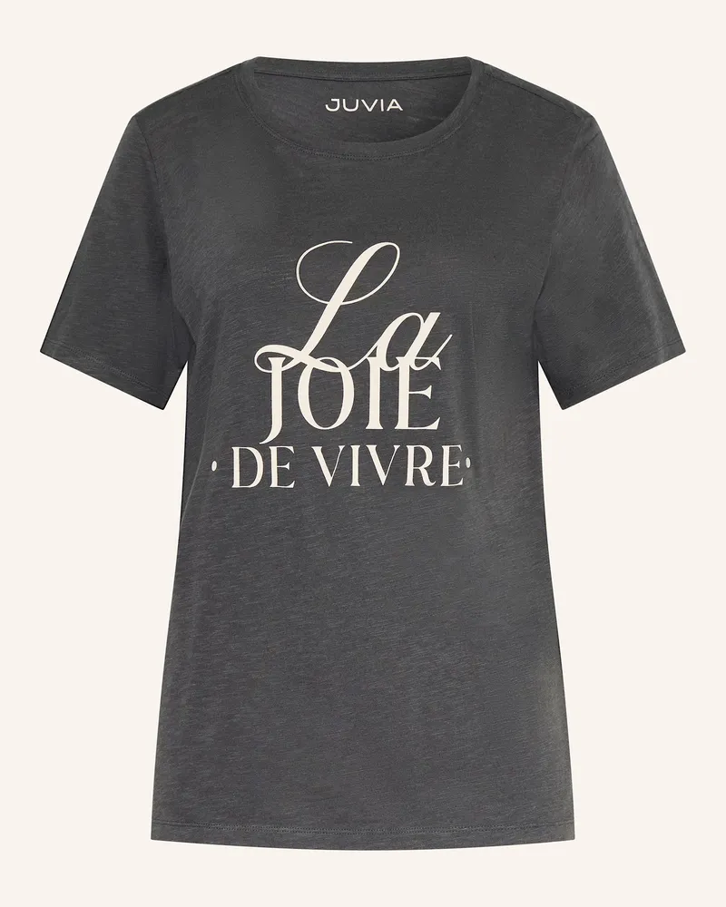 Juvia T-Shirt Christina grau Schwarz