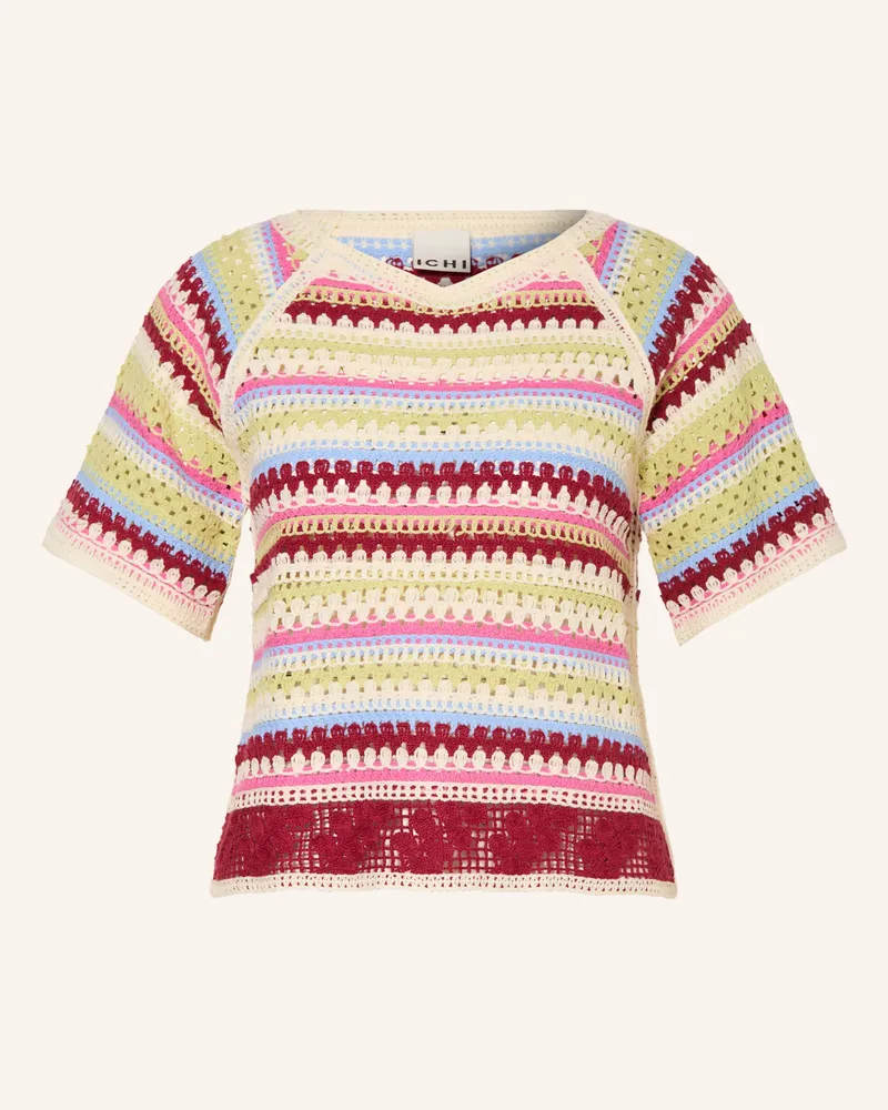 ICHI Häkelshirt IHBANDIE Creme
