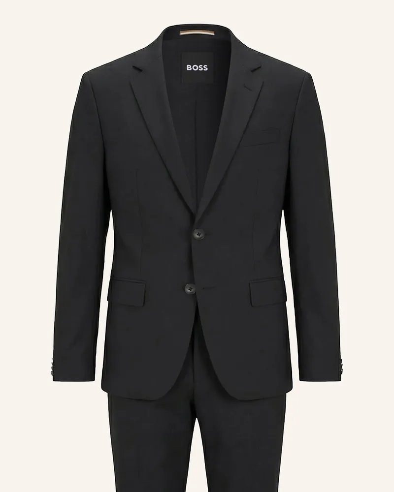 HUGO BOSS Business Anzug H-HUGE-2PCS-224 Slim Fit Dunkelgrau