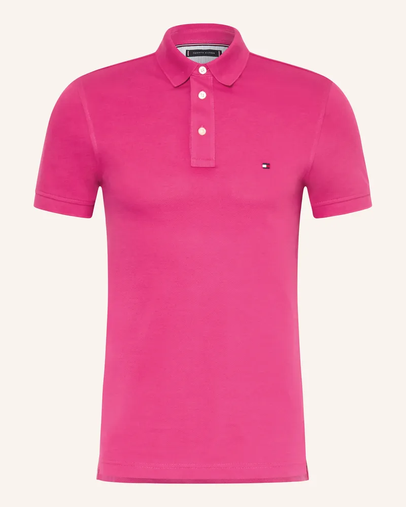 Tommy Hilfiger Piqué-Poloshirt Slim Fit rot Pink