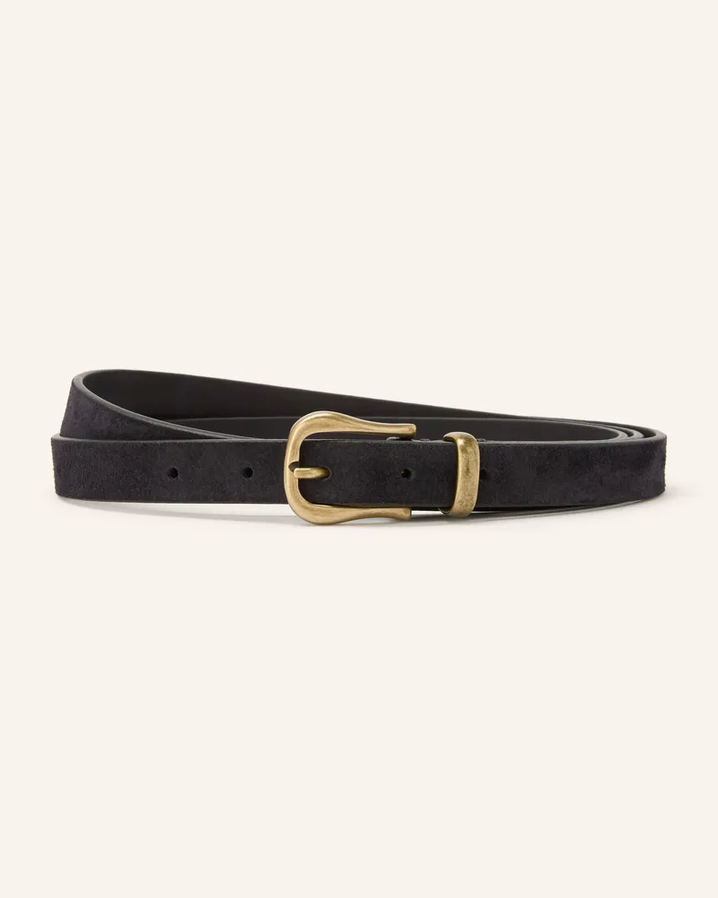Post & Co Ledergürtel Alicante blau Schwarz