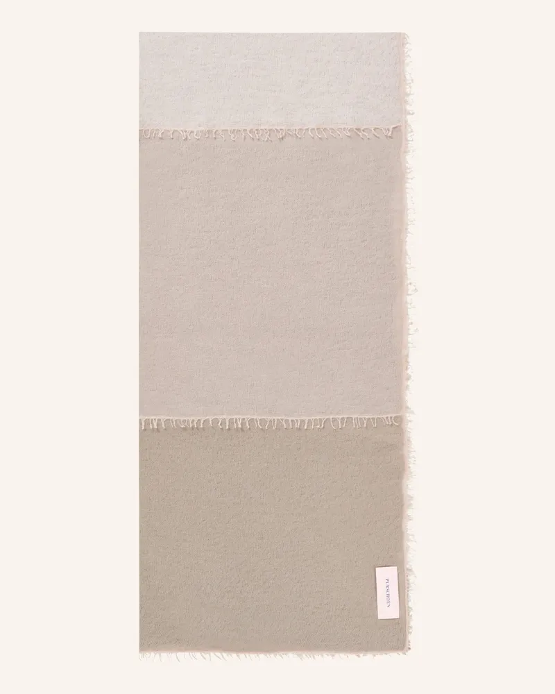 Puschoen Cashmere-Schal Miss Patch braun Grau