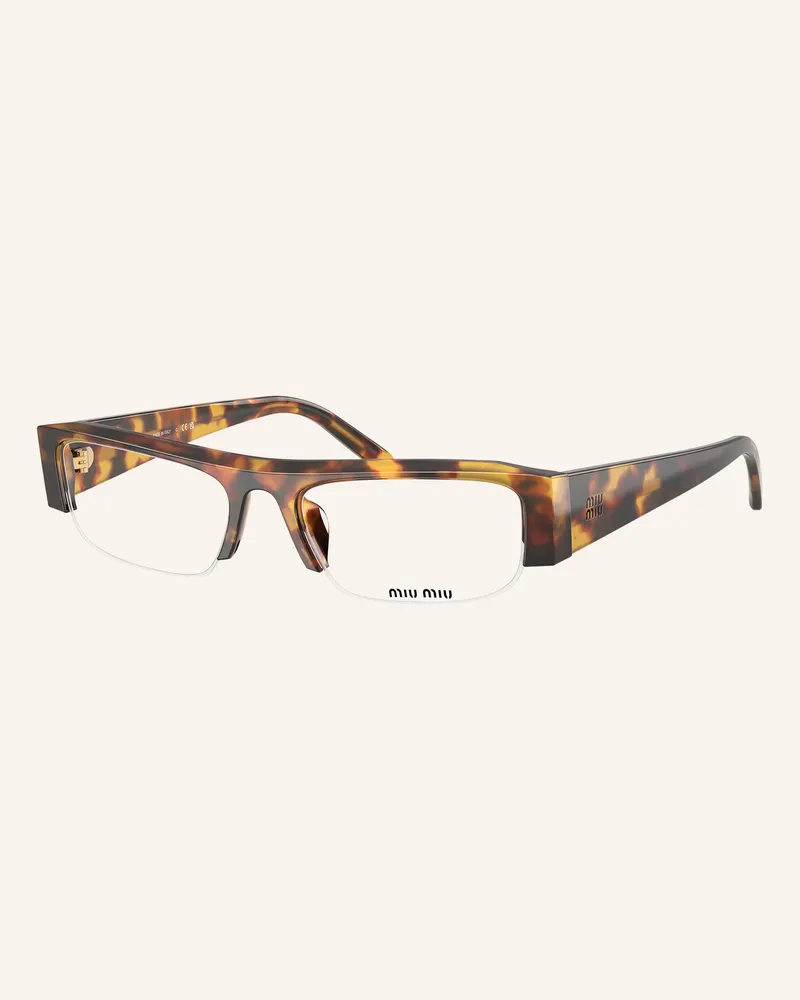 Miu Miu Sonnenbrille mub07s braun Havana