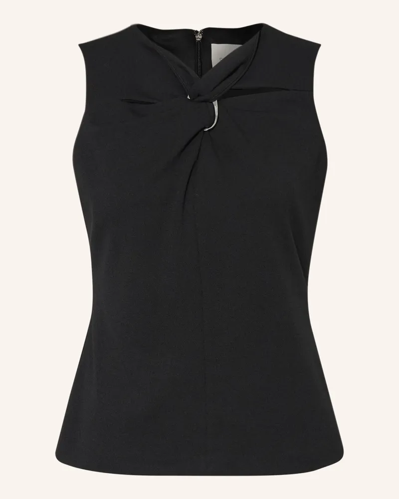 Calvin Klein Blusentop Mit Cut-Outs schwarz Schwarz