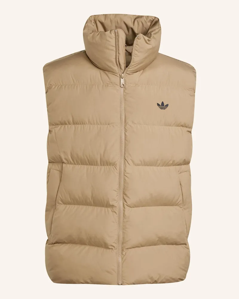 adidas Tonal Puffer Weste braun Braun