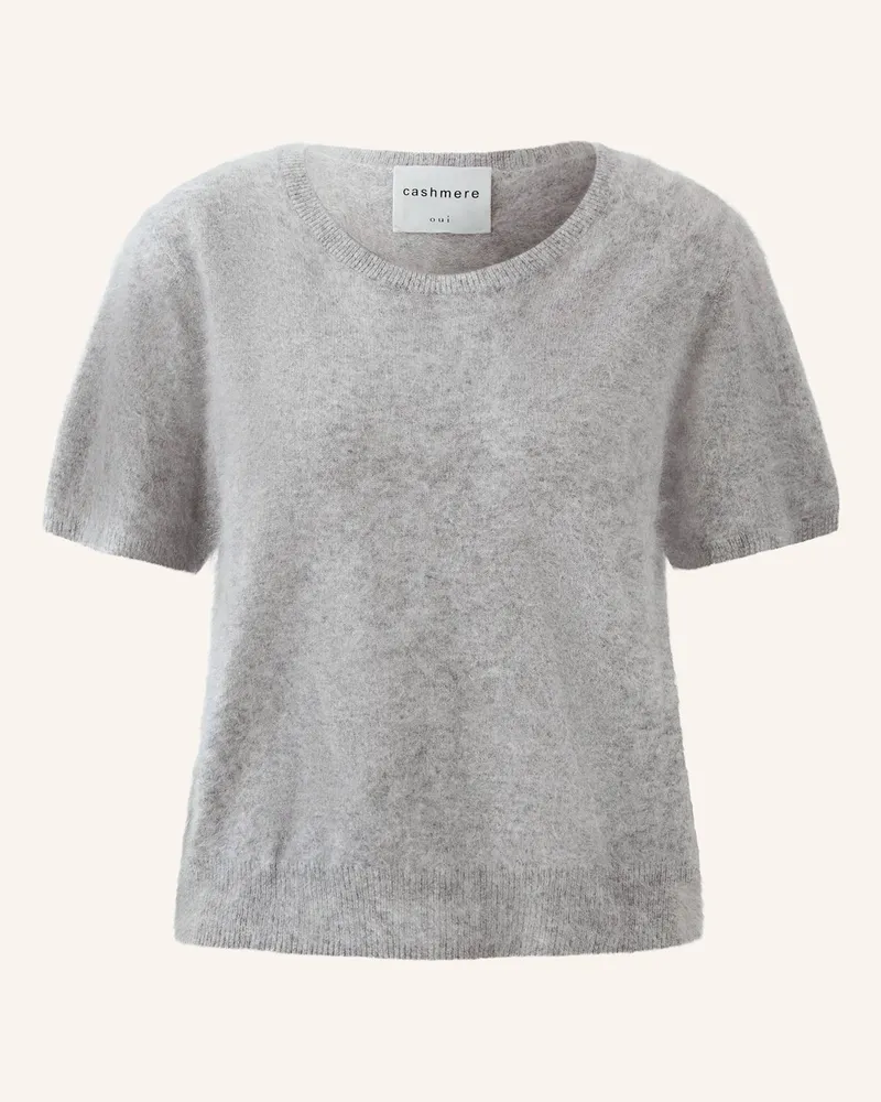 Oui  Cashmere-Pullover Grau