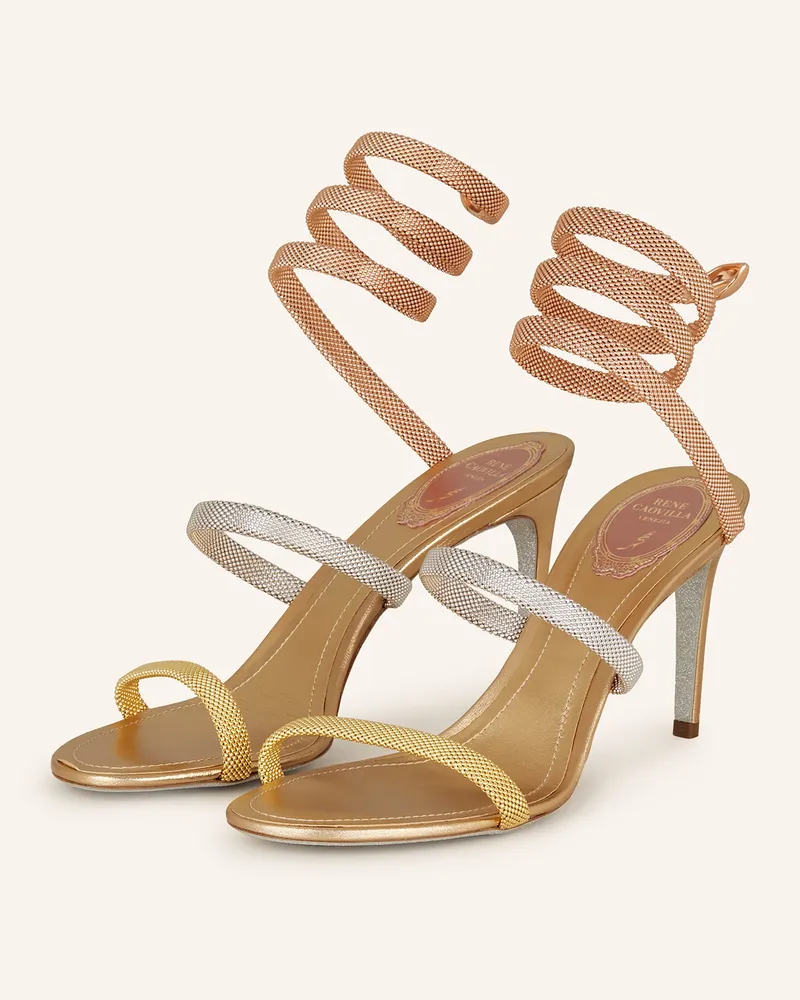 René Caovilla Sandaletten Gold