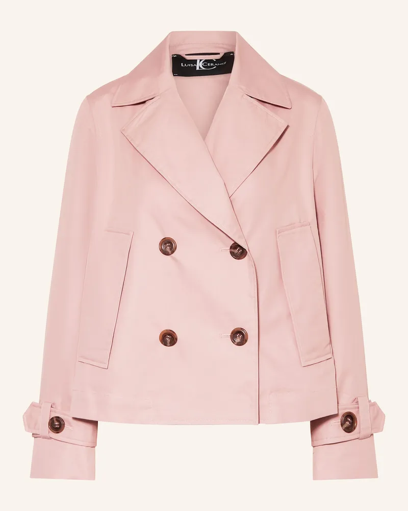 Luisa Cerano Trench-Jacke Rosé