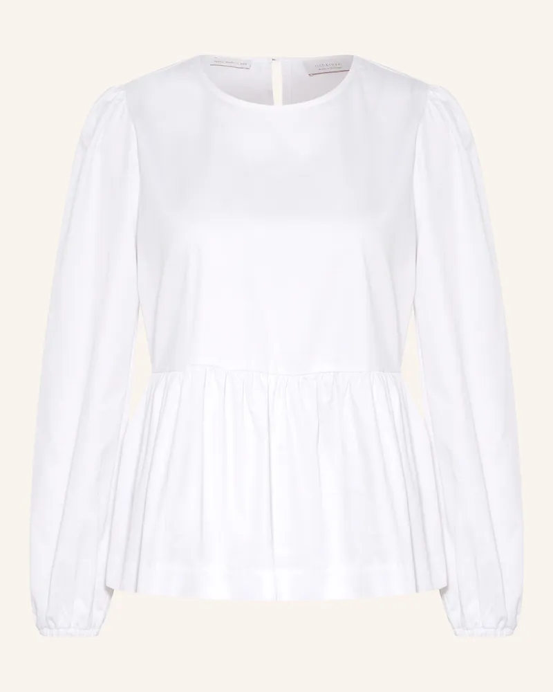 Rich&Royal Blusenshirt mit Rüschen Weiss