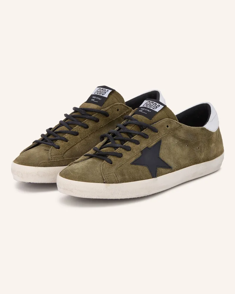 Golden Goose Sneaker Super Star gruen Dunkelgrün