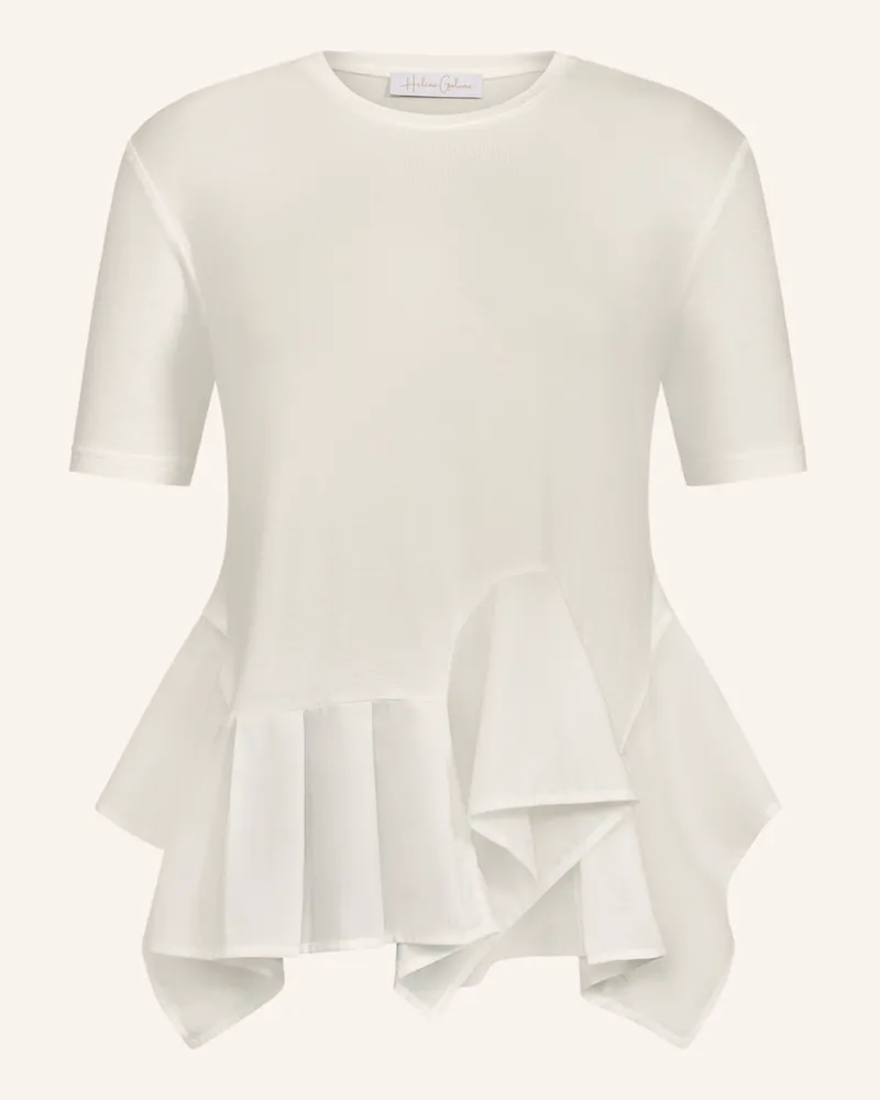 Helene Galwas T-Shirt Mit Volants Flo weiss Weiss