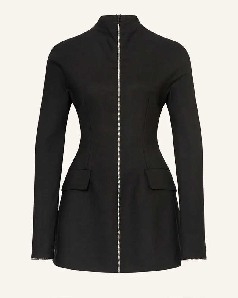SPORTMAX Kleid TEFRITE01 mit Schmucksteinen Schwarz