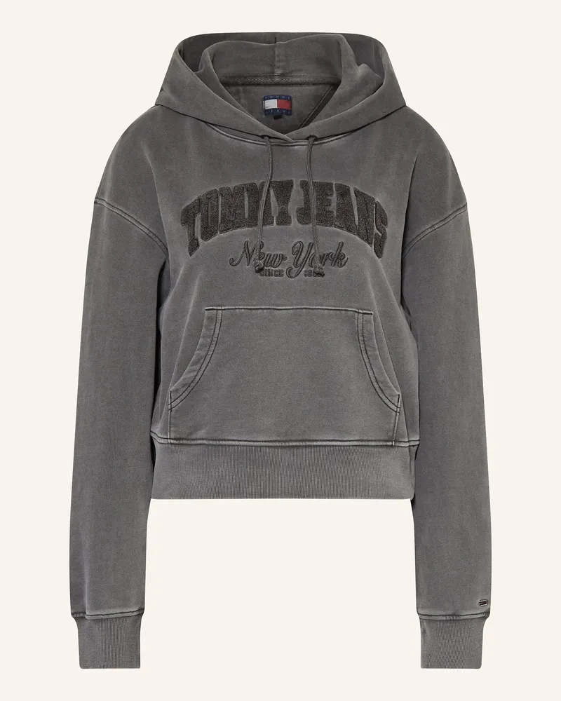 Tommy Hilfiger Cropped-Hoodie Grau