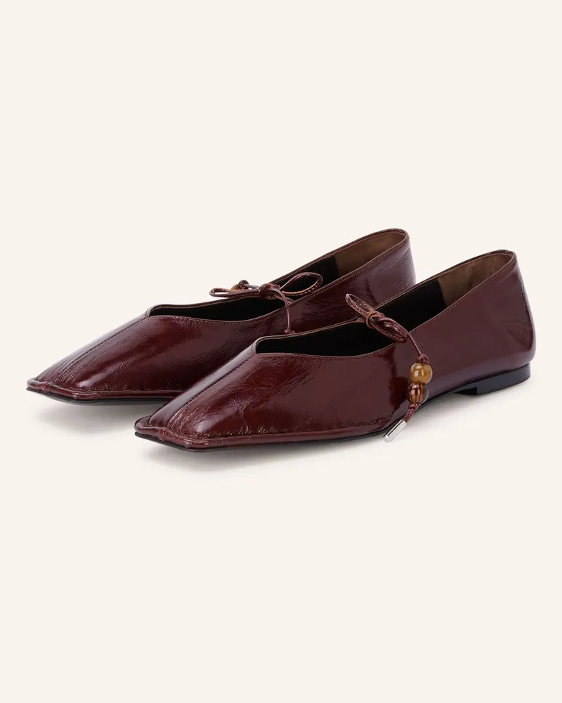 Alohas Ballerinas Sway Mit Schmucksteinen braun Dunkelbraun
