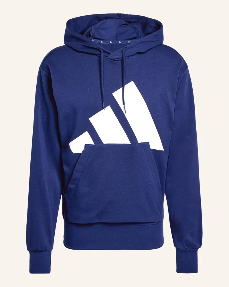 adidas ESSENTIALS BIG LOGO FRENCH TERRY HOODIE Blau
