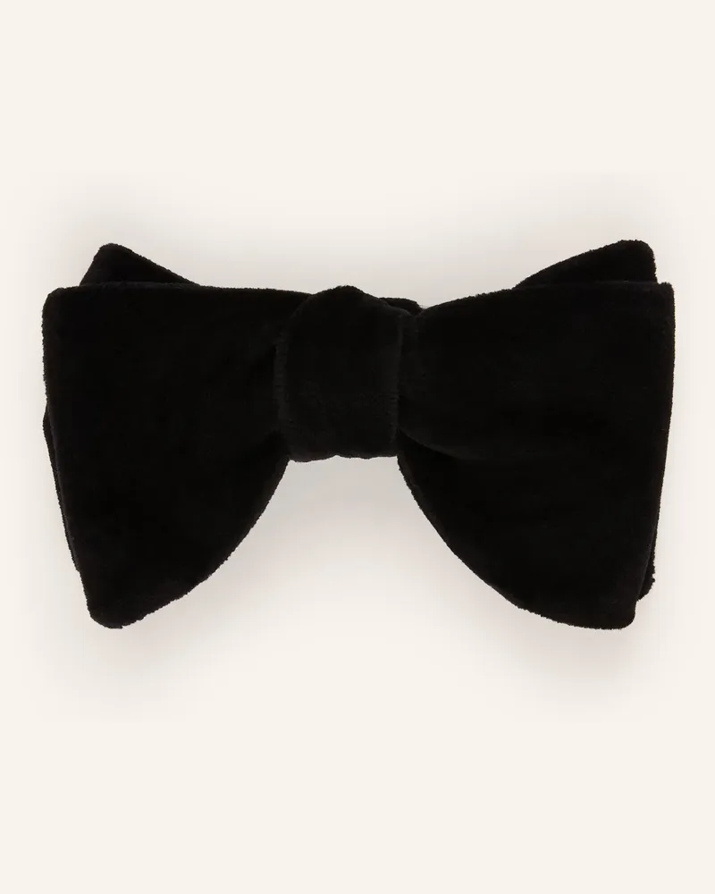 Reiss Fliege HIKE aus Samt Schwarz