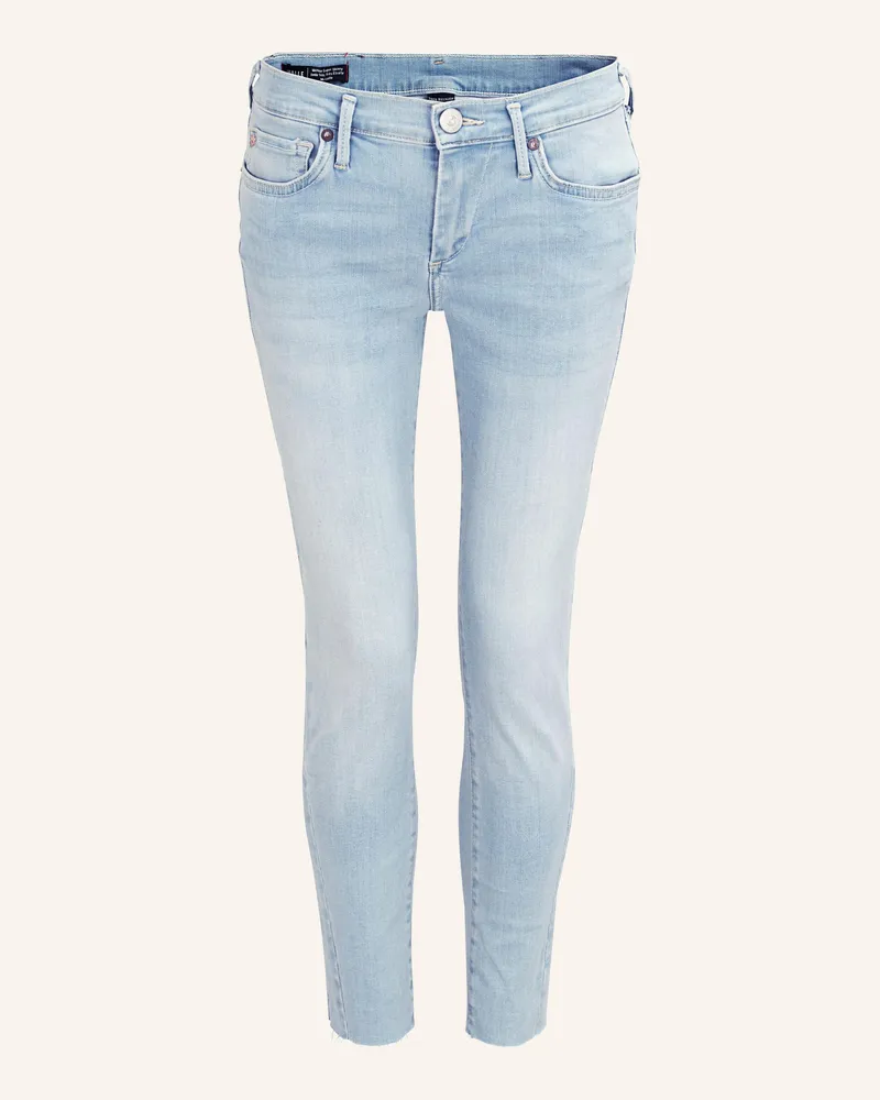 True Religion Jeans HALLE Crop Slit Hellblau
