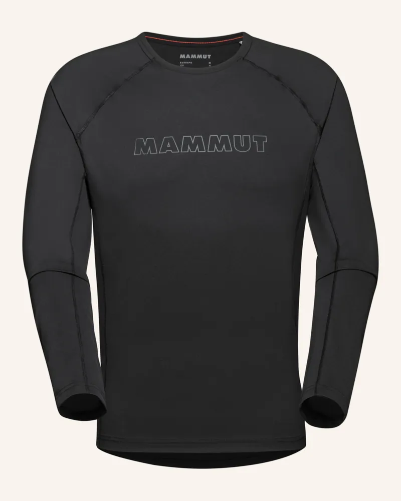 Mammut Longsleeve Selun Fl Logo schwarz Schwarz