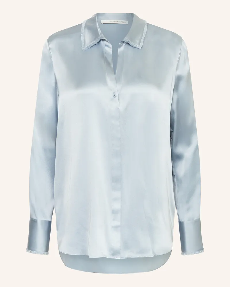 Herzen's Angelegenheit Blusenshirt aus Seide Hellblau