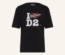 T-Shirt Vaquera schwarz