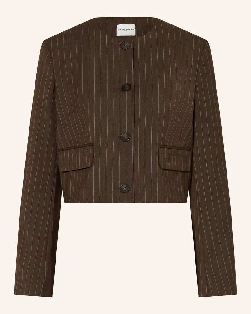Claudie Pierlot Kastenjacke braun Dunkelbraun