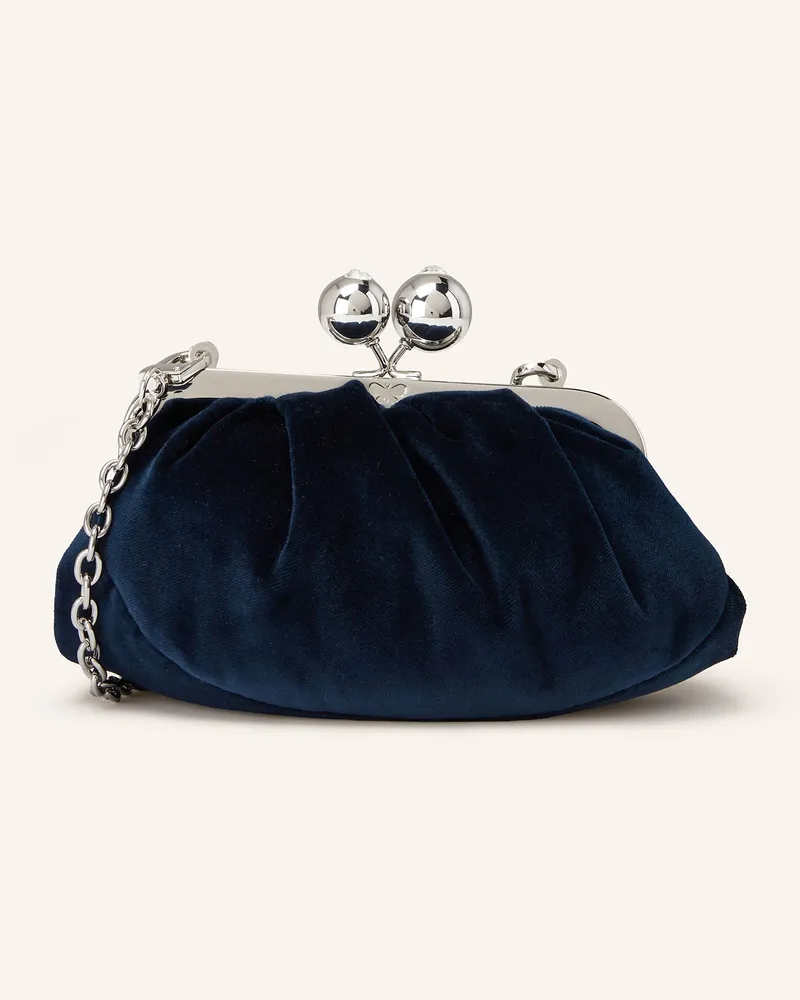 Max Mara Umhängetasche VALANCE mit Schmucksteinen Dunkelblau