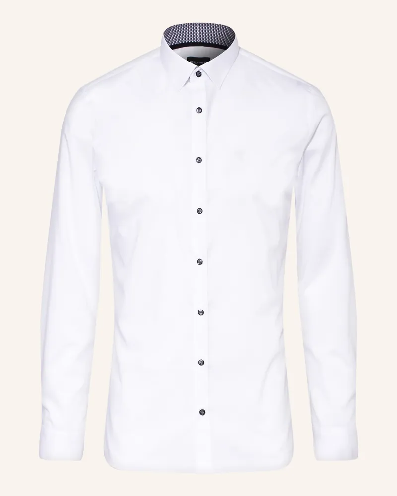 Olymp Hemd No. Six Super Slim weiss Weiss