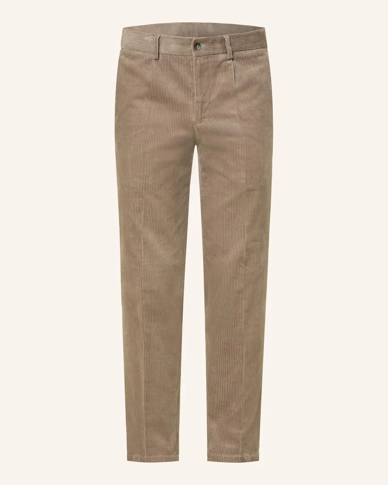 paul Anzughose Slim Fit Aus Cord gruen 6017