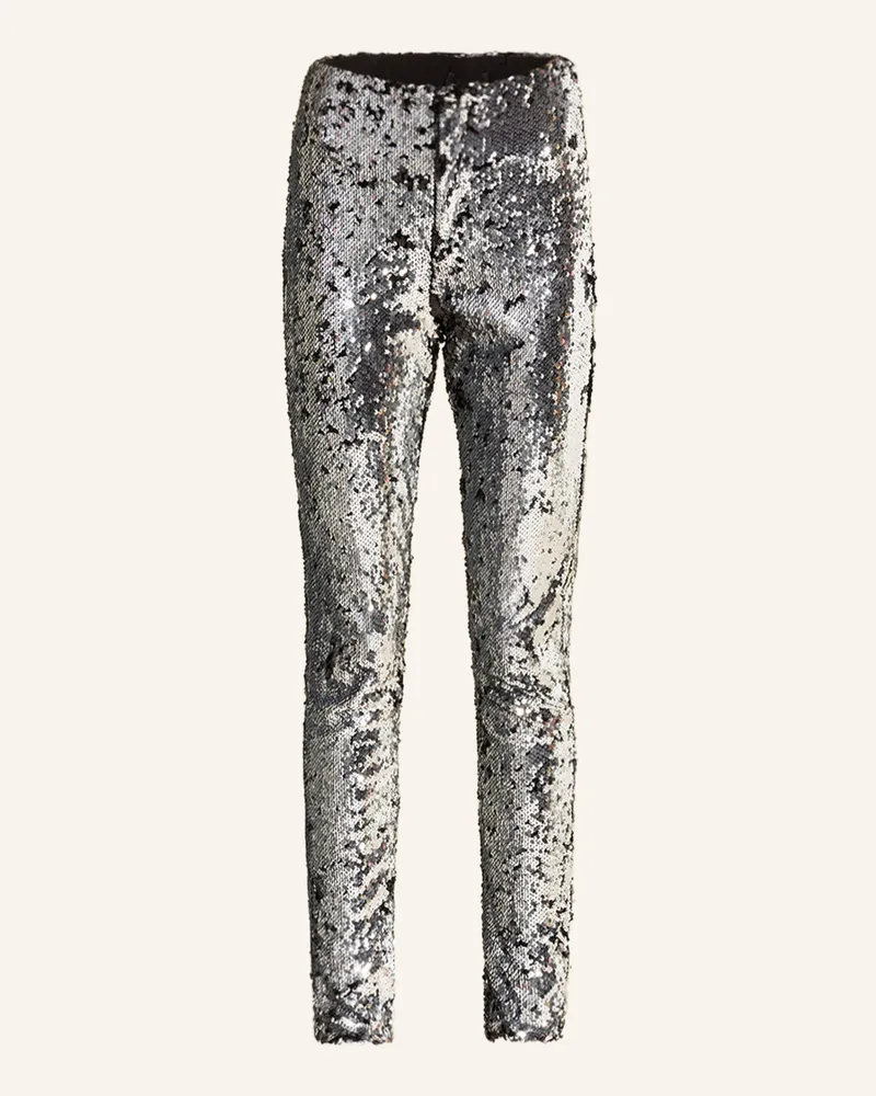 Isabel Marant Hose MADILIO mit Wendepailletten Silber