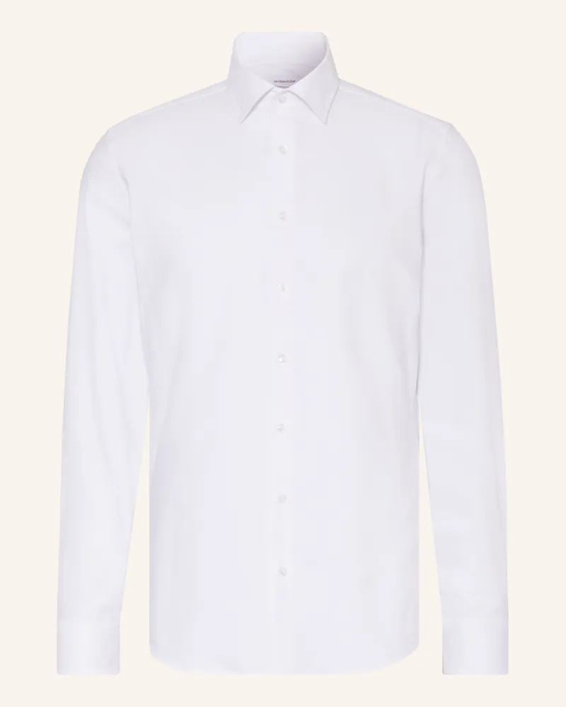 Seidensticker Hemd Slim Fit weiss Weiss
